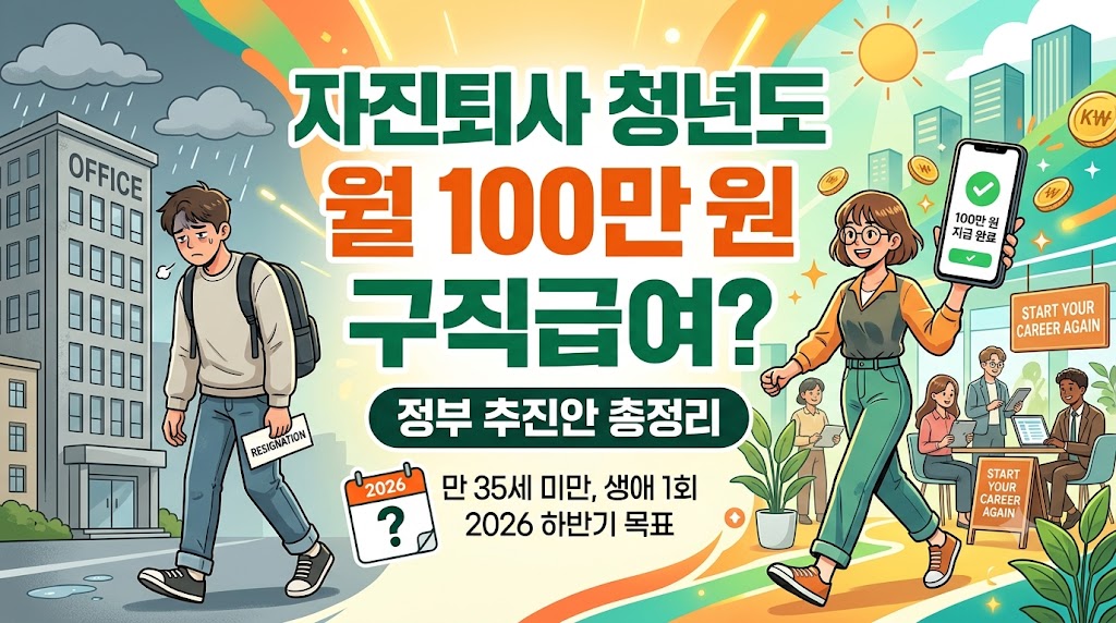 회사 그만두고 싶어도 실업급여 때문에 버텼다면? 청년 월 100만원 지원 추진 관련사진
