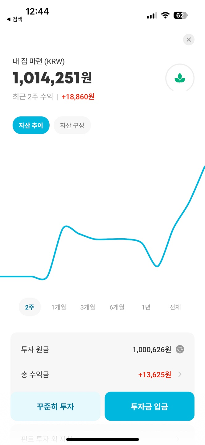 핀트 앱 2주차 수익 인증