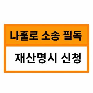 전자소송 재산 명시 신청 방법