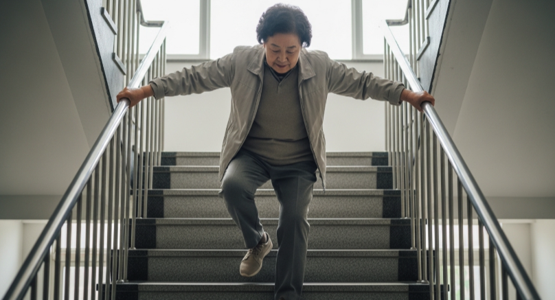 허벅지 근육 감소 계단 어려움