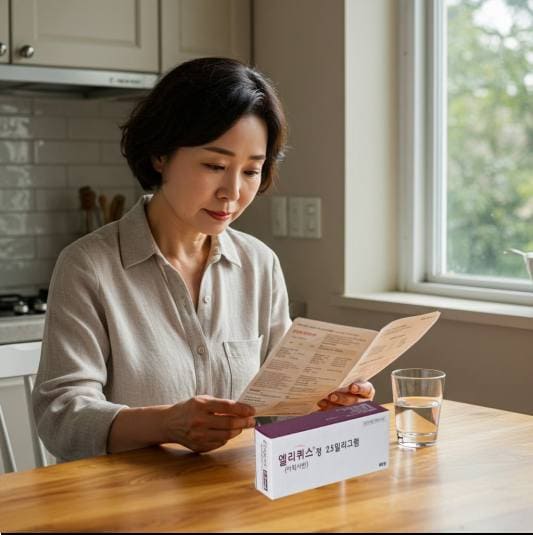 엘리퀴스정 복용법과 주의사항