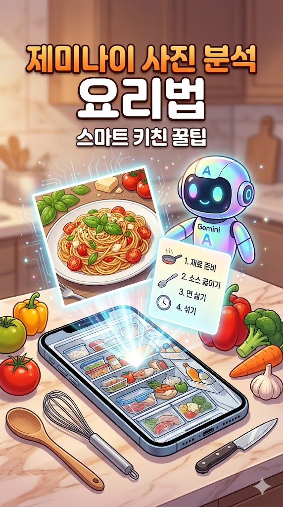 [제미나이 비주얼 가이드] 📸 사진 한 장으로 요리 끝! 냉장고 파먹기부터 '수리법'까지 분석하는 제미나이 시각 기능