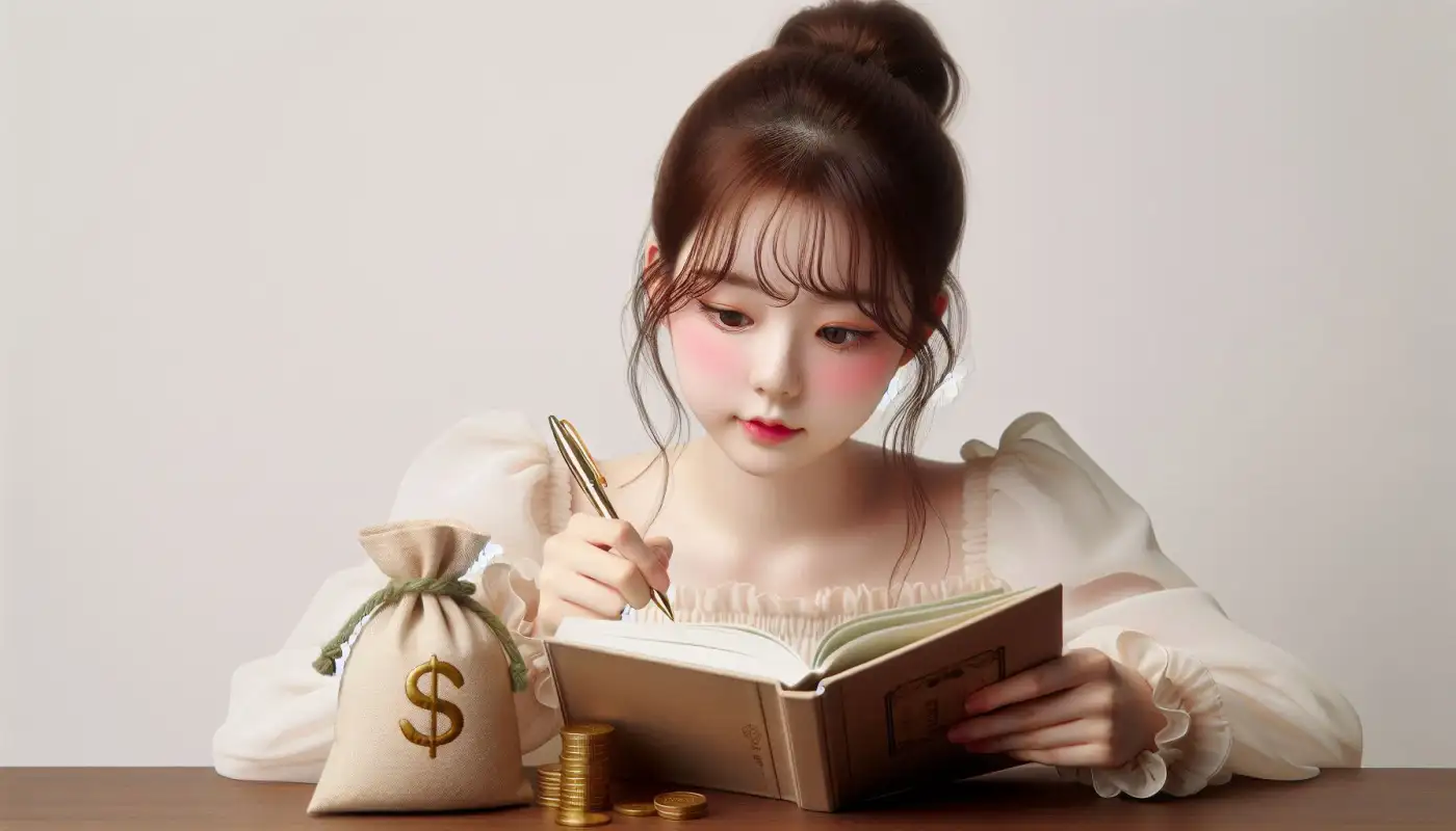 연말정산-소득공제-항목을-알아보고-자산관리하는-여성의-모습