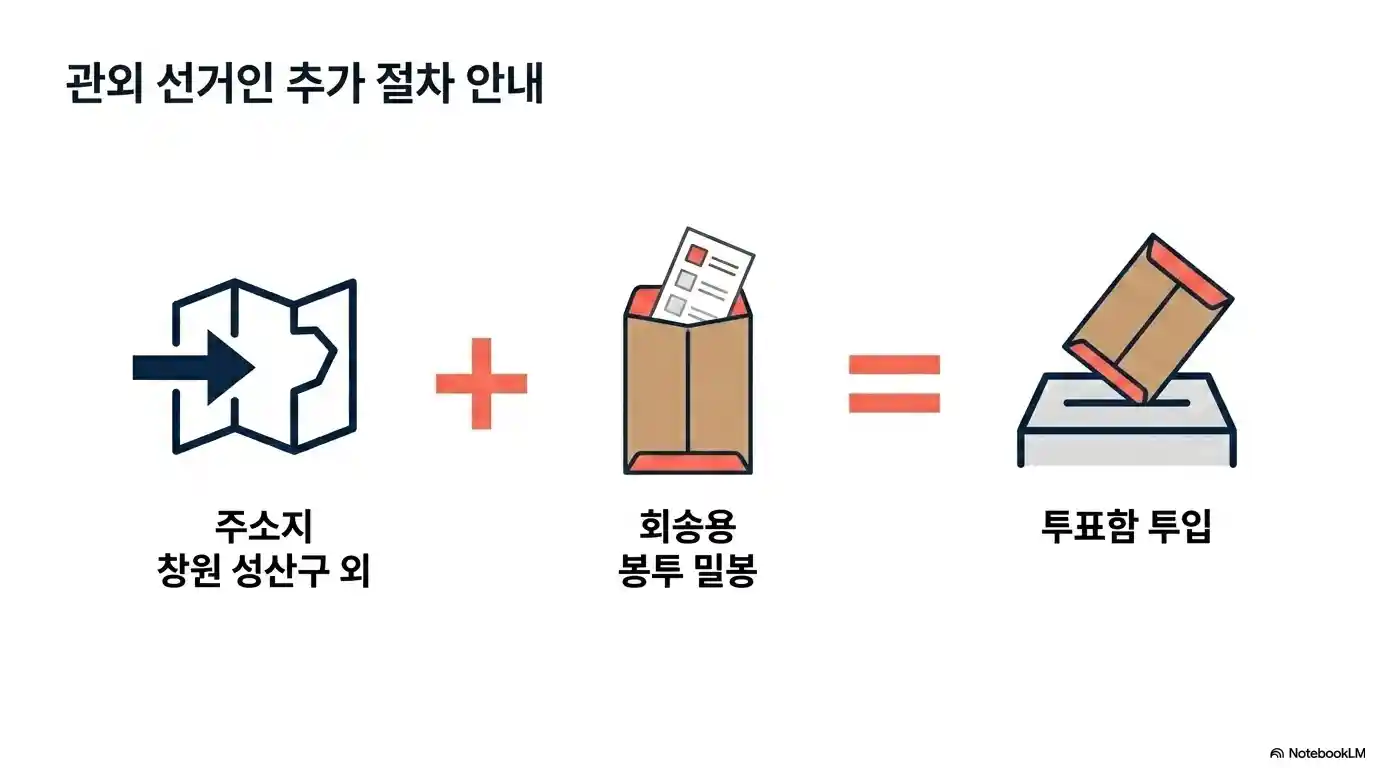 관외 선거인 사전투표 추가 절차