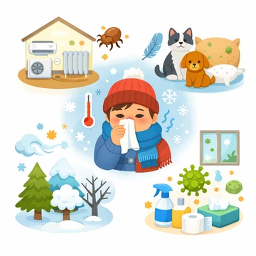 겨울철 알레르기 증상 원인 유형 정리7