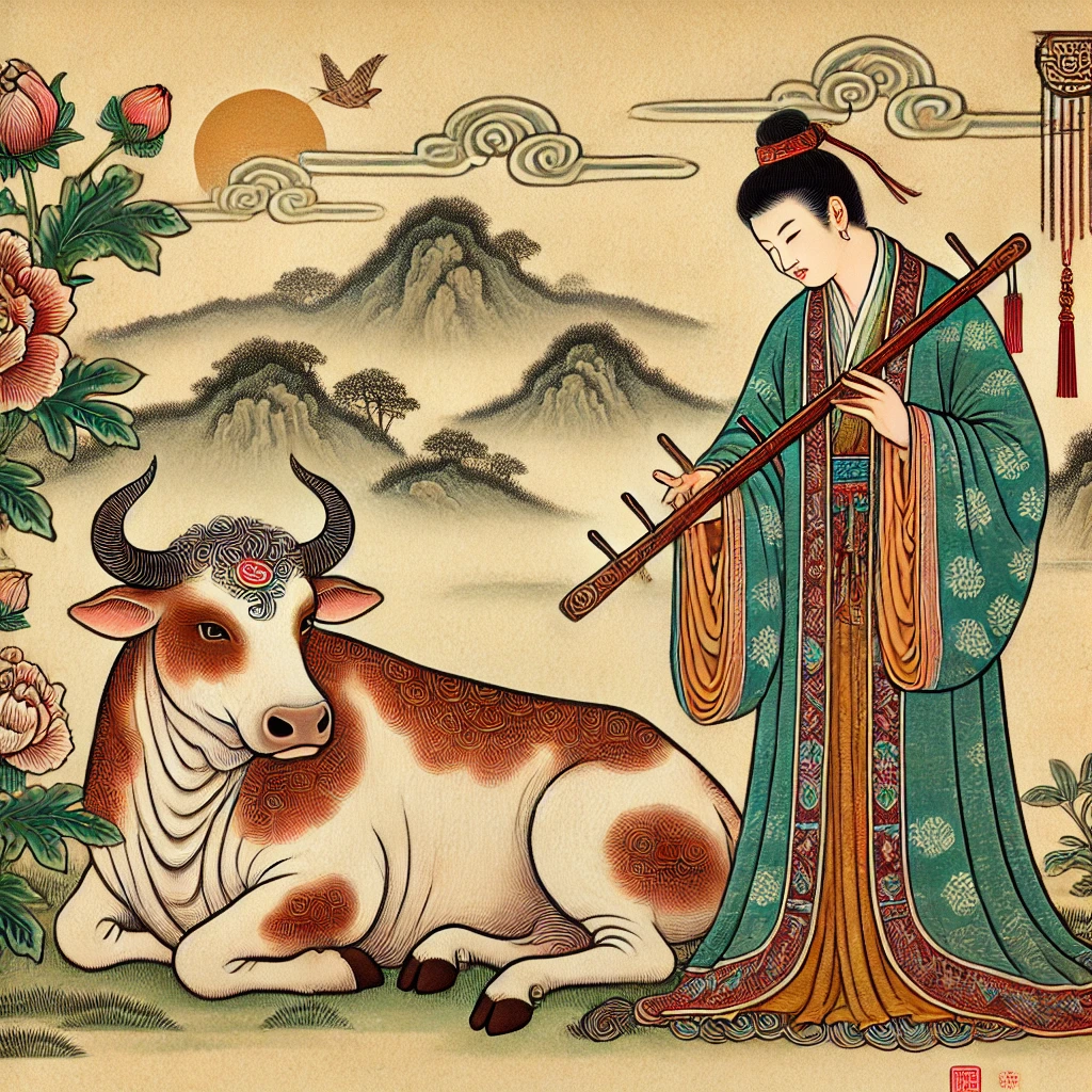 对牛弹琴---白费劲