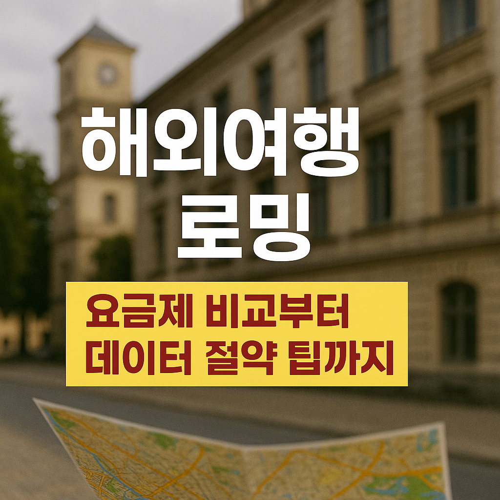 2025 해외여행 로밍 완벽 가이드 요금제 비교부터 데이터 절약 팁까지