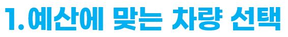 현대 인증중고차 예산에 맞는 차량 선택