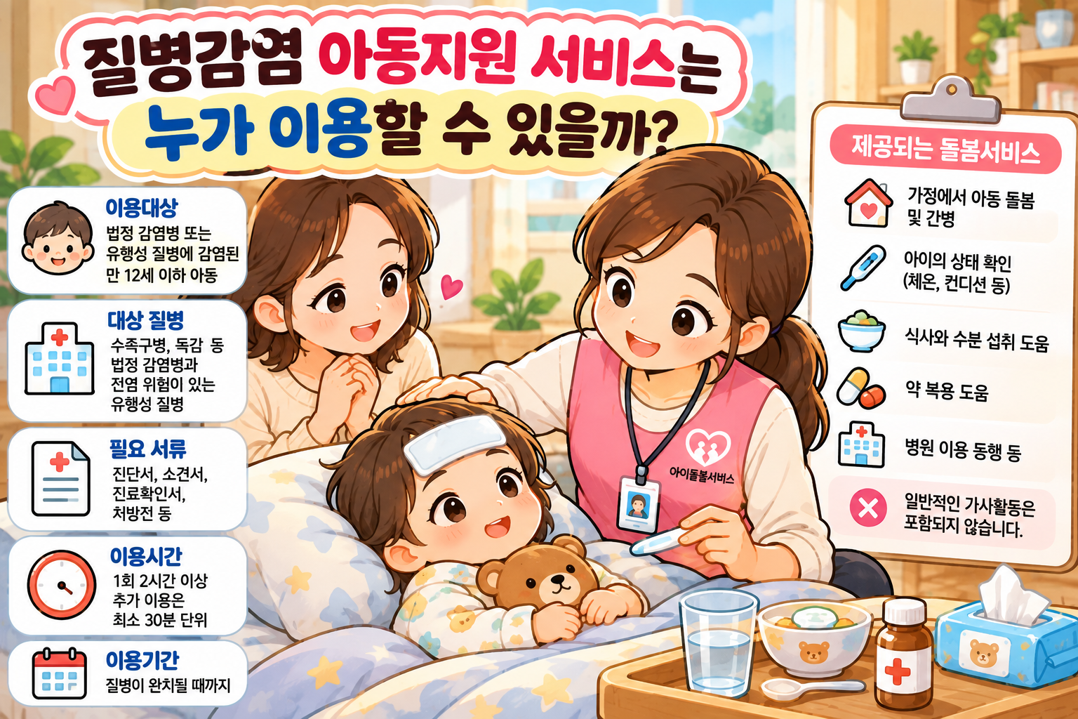 질병감염 아동지원 서비스