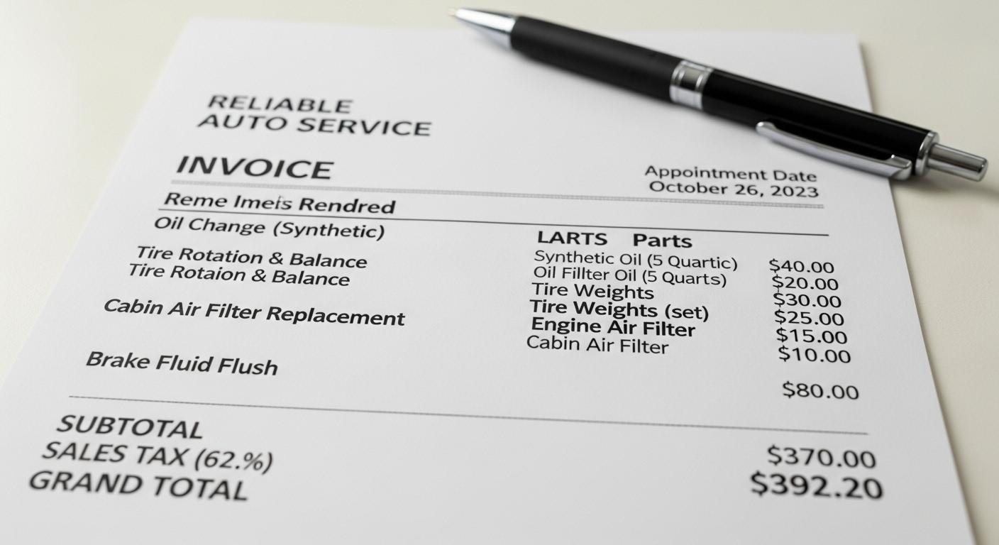 자동차 점검 예약 비용