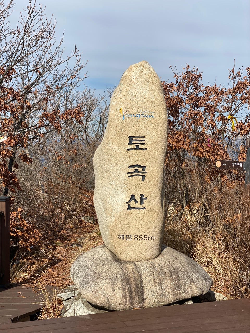 토곡산의 정상