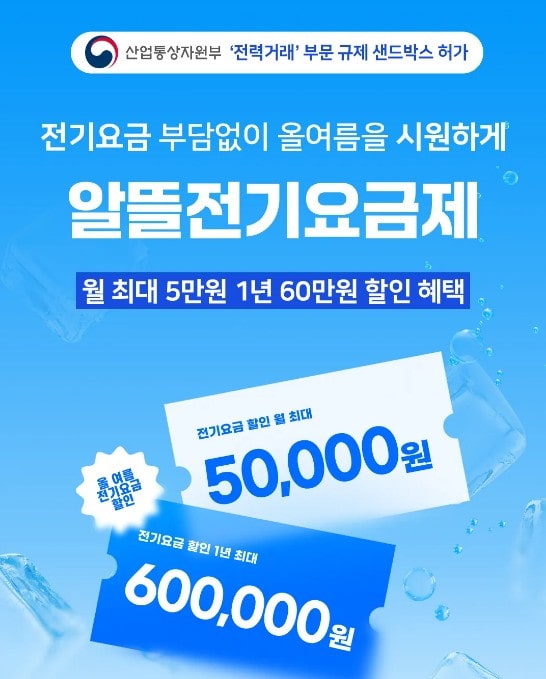 알뜰전기요금제 신청하고 연60만원 할인받기 - 경상북도에 살면 꼭!! 신청하세요!!