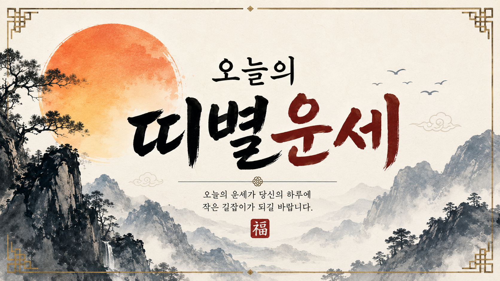 띠별운세