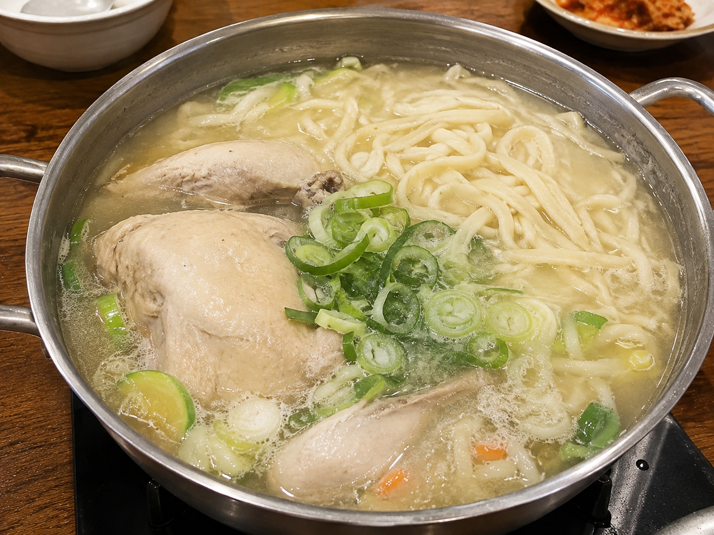 수제 닭칼국수 황금 레시피
