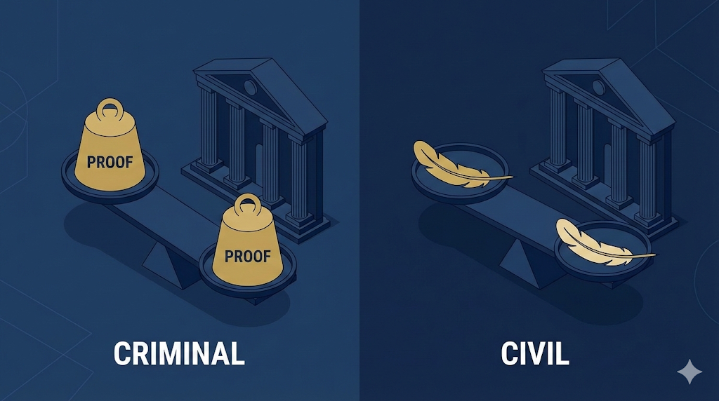 형사재판과 민사재판 비교