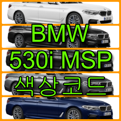 bmw 530i 색상코드
