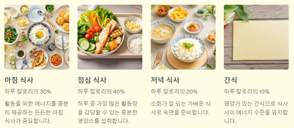하루총 칼로리 분배하기