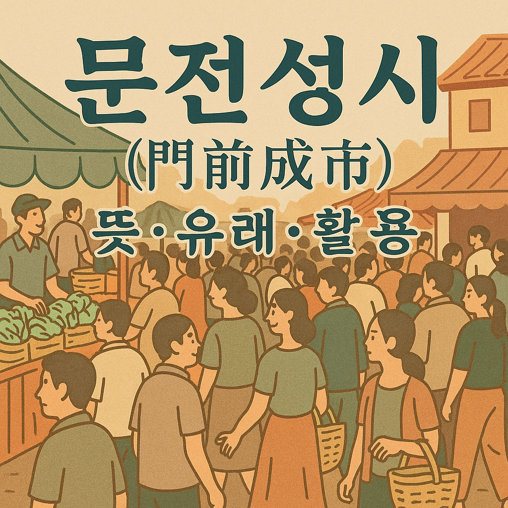 문전성시 뜻 · 유래 · 활용 완벽 정리