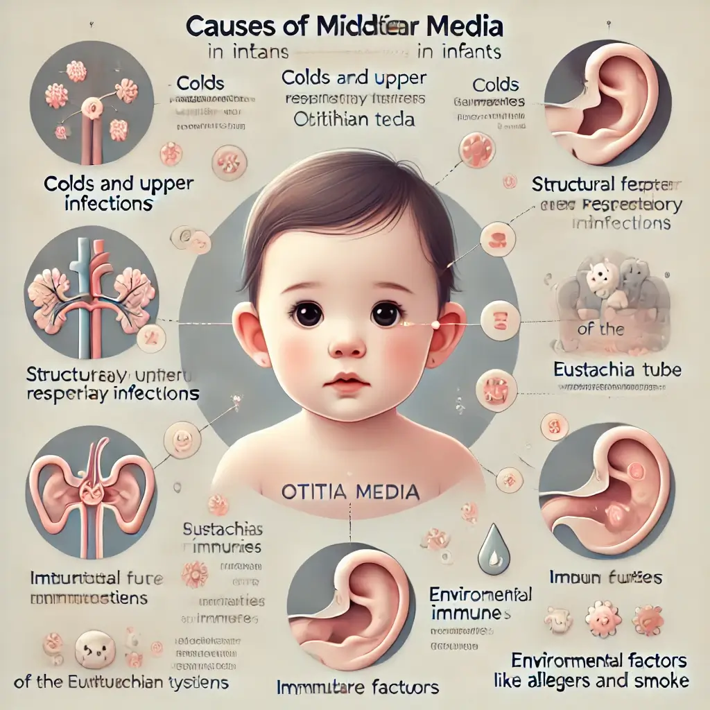 아기 중이염의 주요 원인
