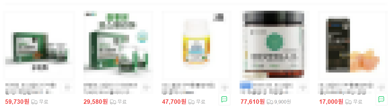 보스웰리아 추출물 등 복합물 가격