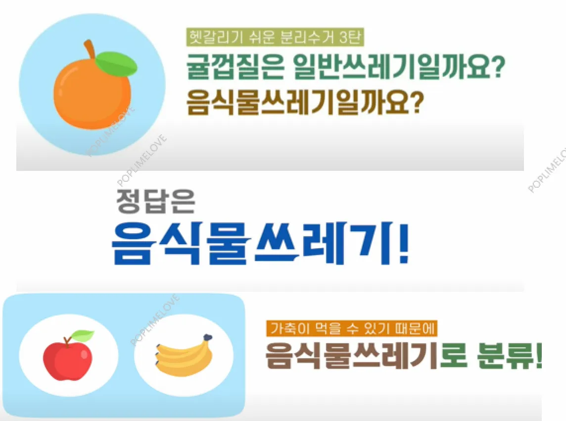 귤껍질 분리수거