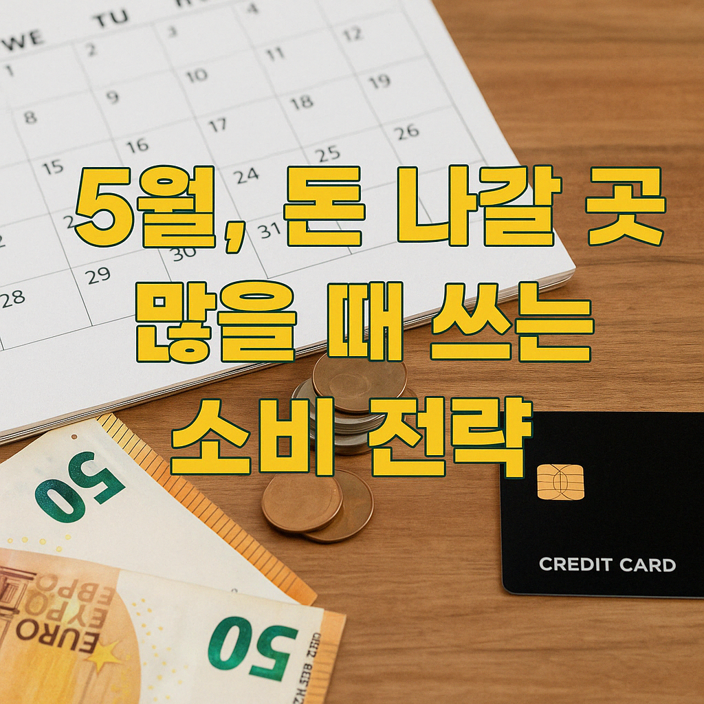 프리랜서의 5월 소비 루틴 – 지출 줄이고 똑똑하게 쓰는 법
