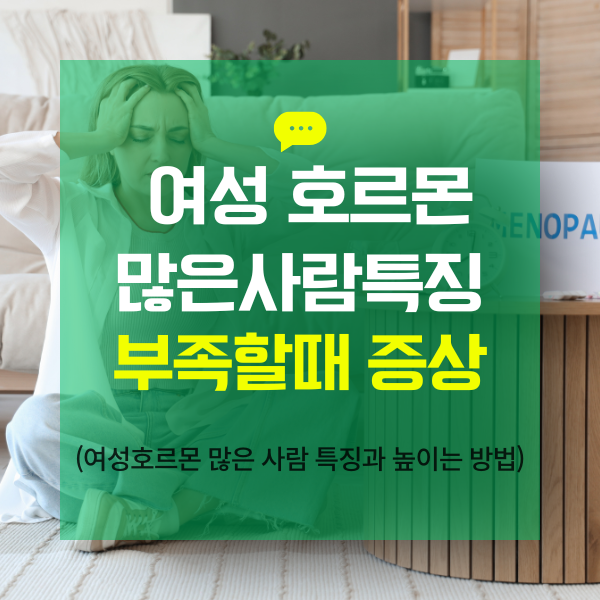 여성호르몬 많은사람 특징과 높이는 방법