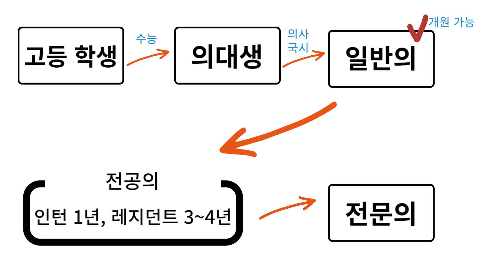 전공의 과정