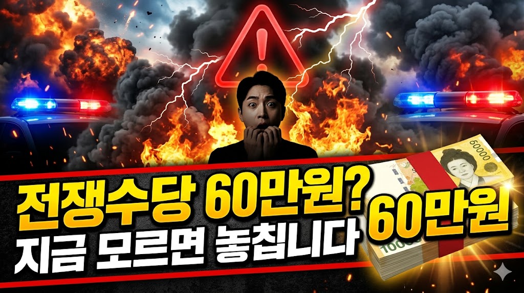 전쟁수당 10만원부터 60만원까지, 지원금액