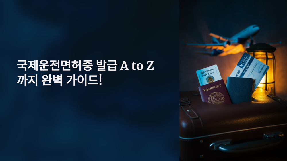 국제운전면허증 발급 방법