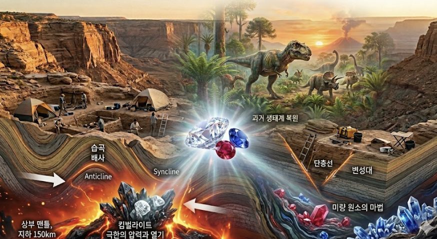 영원한 아름다움의 결정체, 보석의 탄생: 지구 깊은 곳에서 희귀 광물이 만들어지는 신비로운 조건