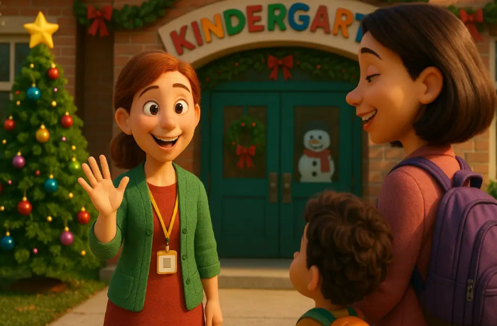 유치원 선생님 학부모 인사