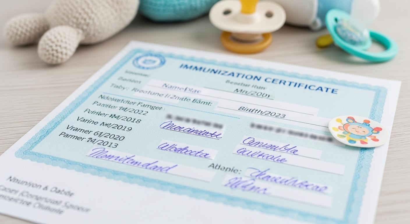 아기 예방접종 증명서 발급 방법