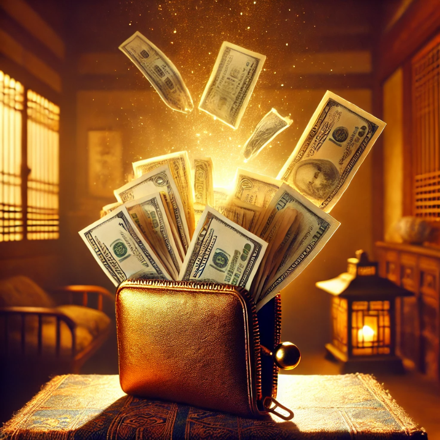 지갑에서 돈이 계속 나오는 꿈