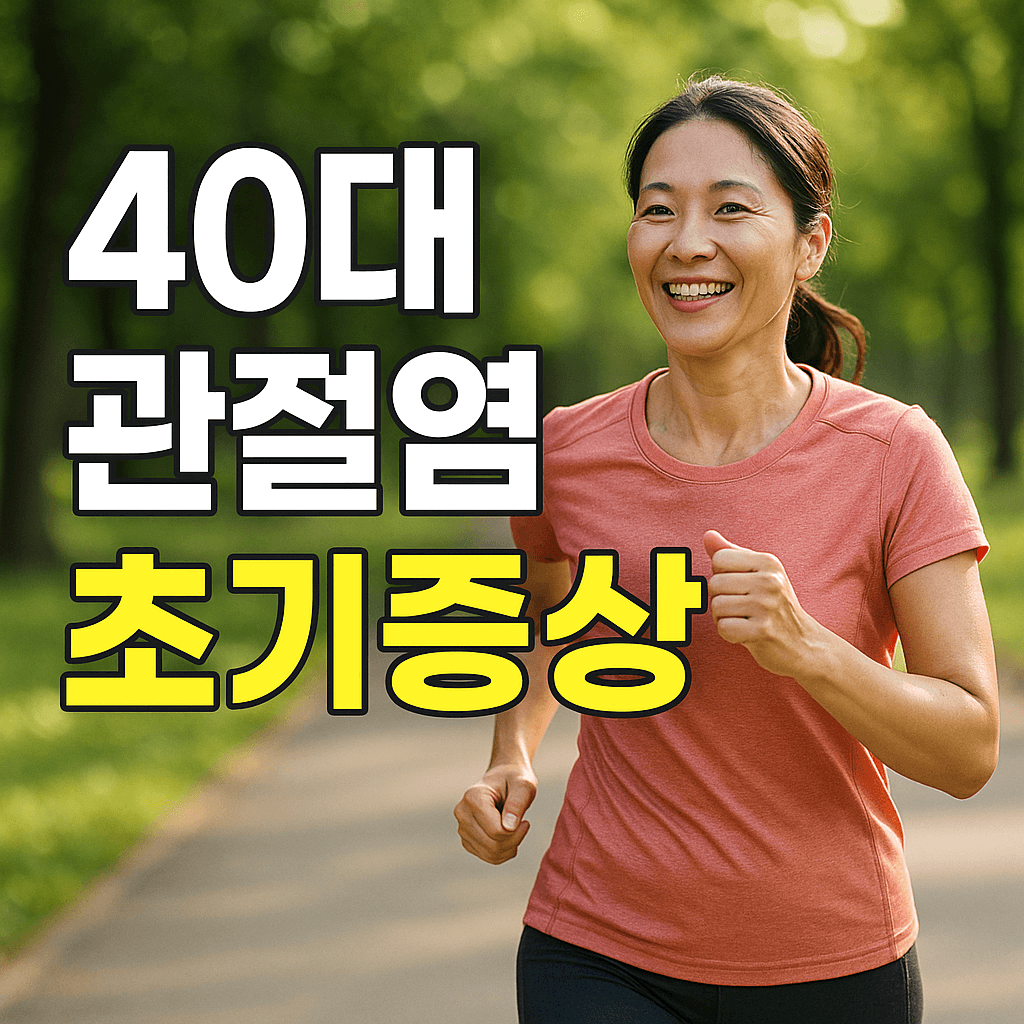 40대 관절염 초기증상
