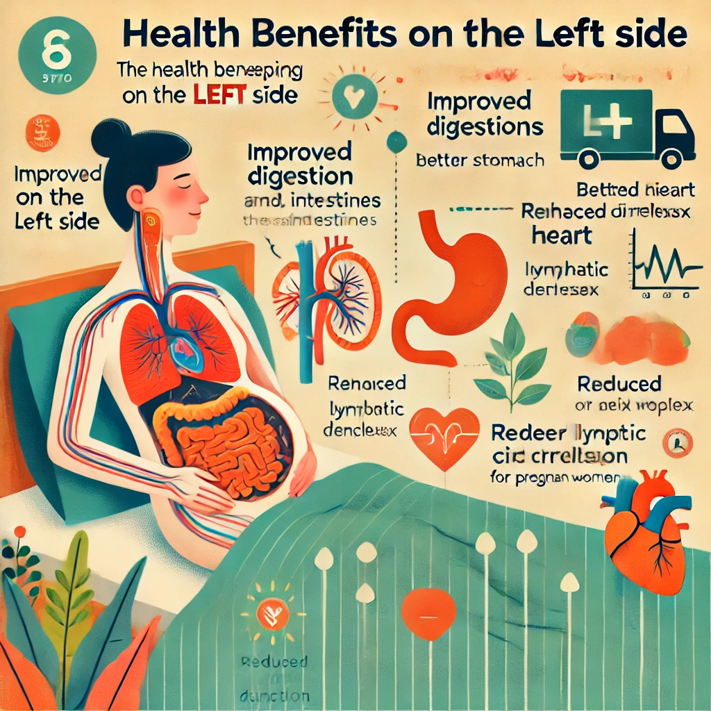 왼쪽으로 자야 하는 이유 이미지