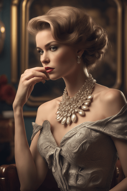 Playground AI로 생성한 그림(3) - 우아한 미인