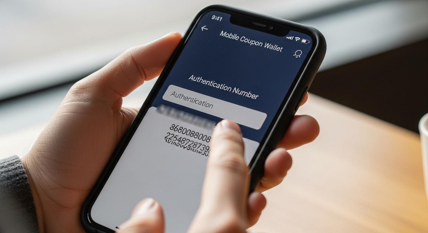 휴대폰 쿠폰지갑 인증번호