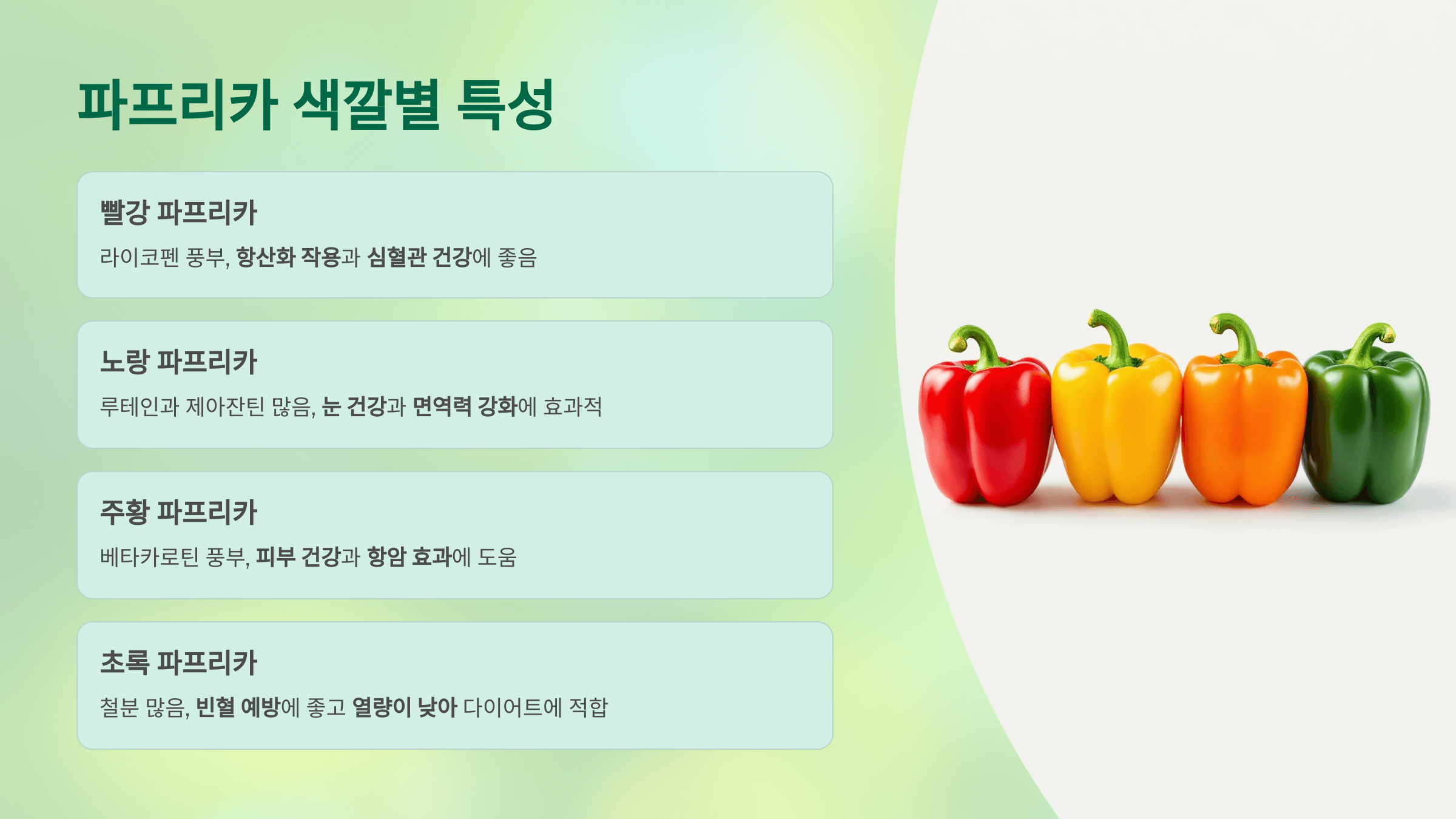 파프리카 사진입니다.