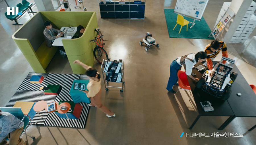 HL클레무브 자율주행 테스트 장면