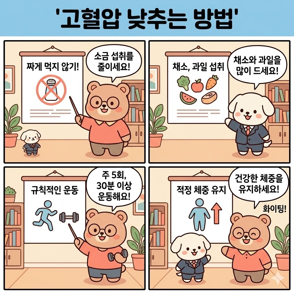 고혈압 낮추는 방법 혈압 수치가 안정적으로 유지되는 생활관리 핵심정리