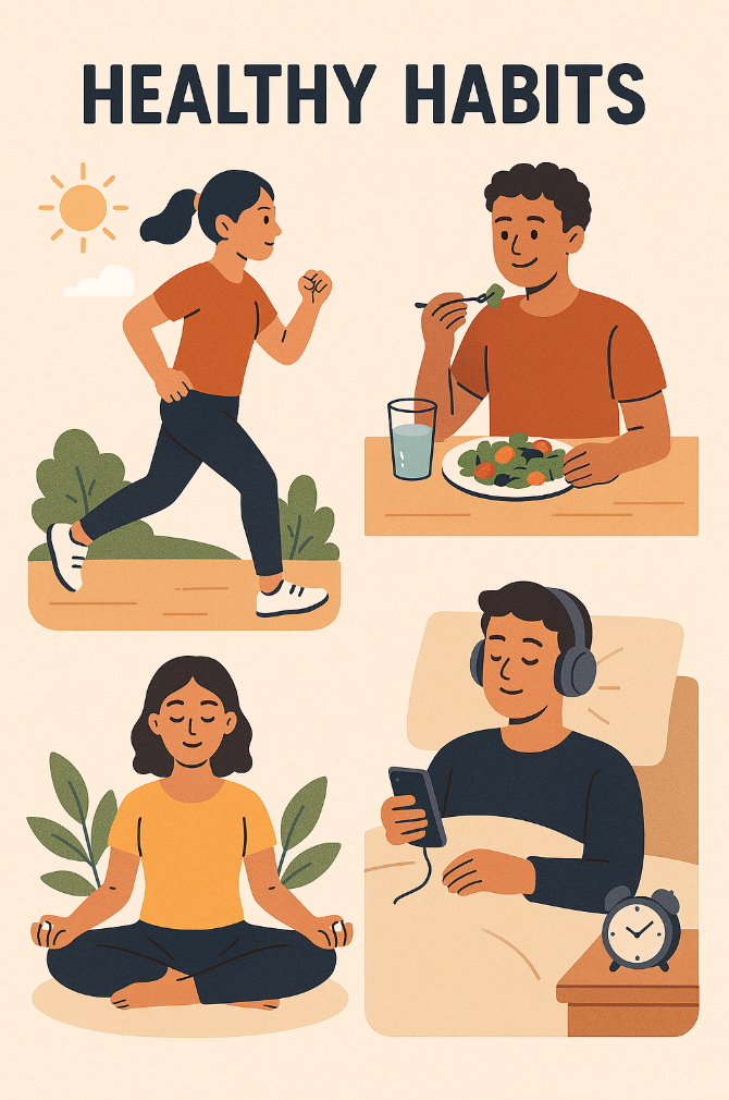 건강한 습관 이미지