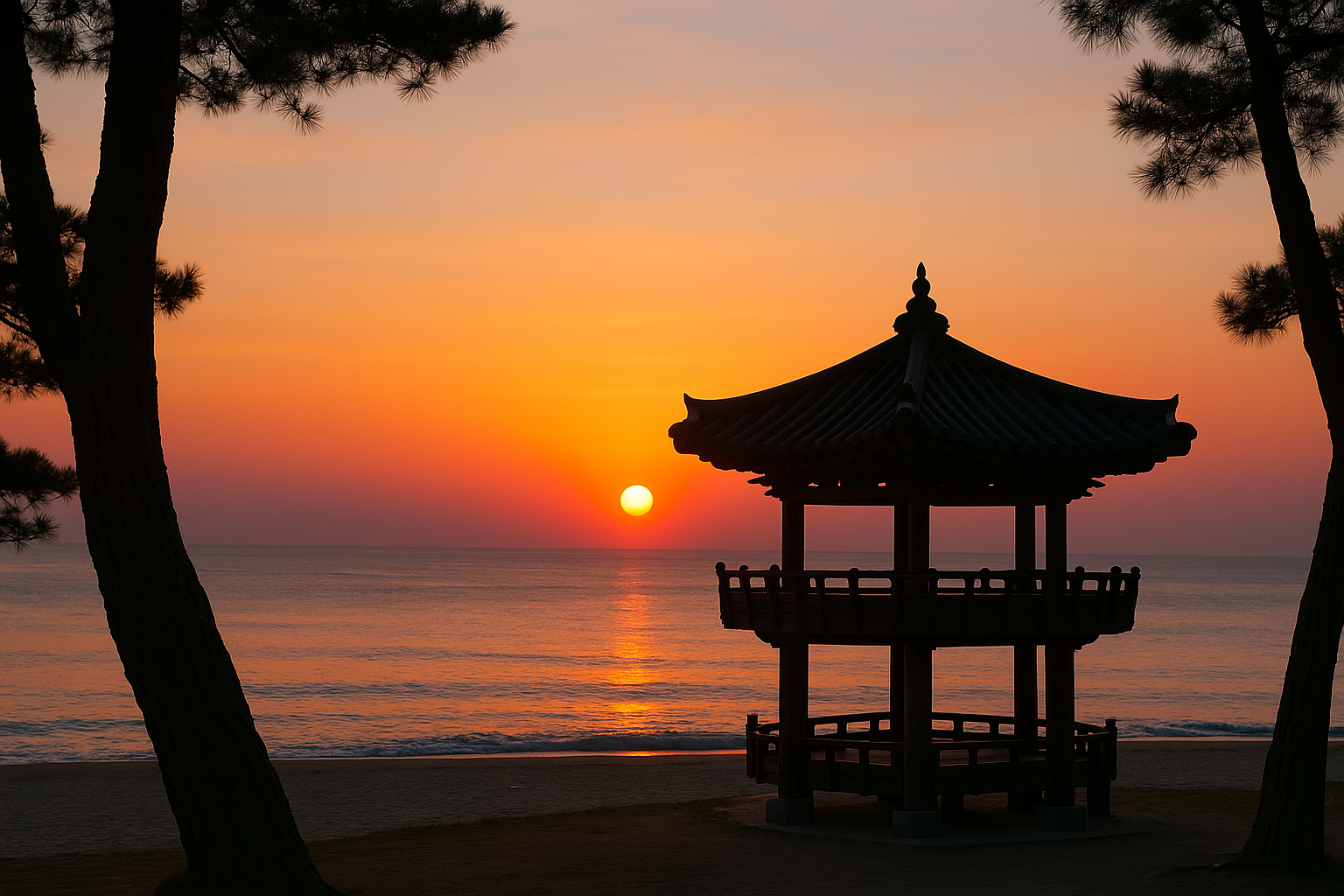 경포대 일출