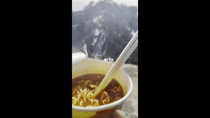 수락산 정상 라면