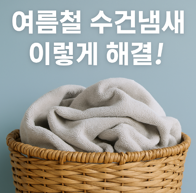 여름철 수건냄새 해결방법