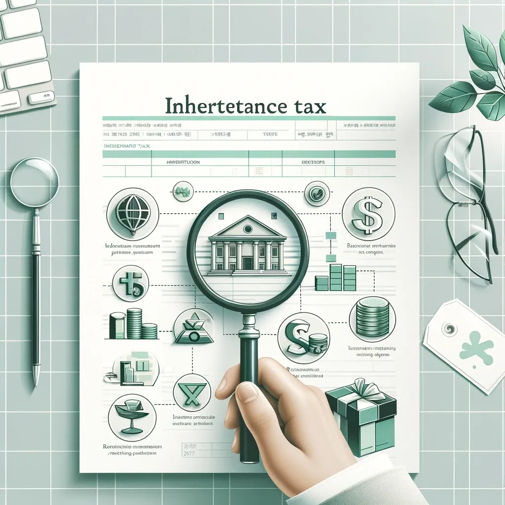 상속세 계획과 자산 분배를 시각화한 이미지