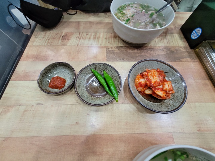 올래국수 반찬