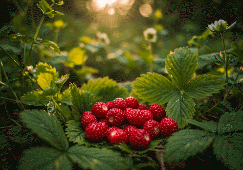 야생-산딸기-따서-모아- 둔-모습