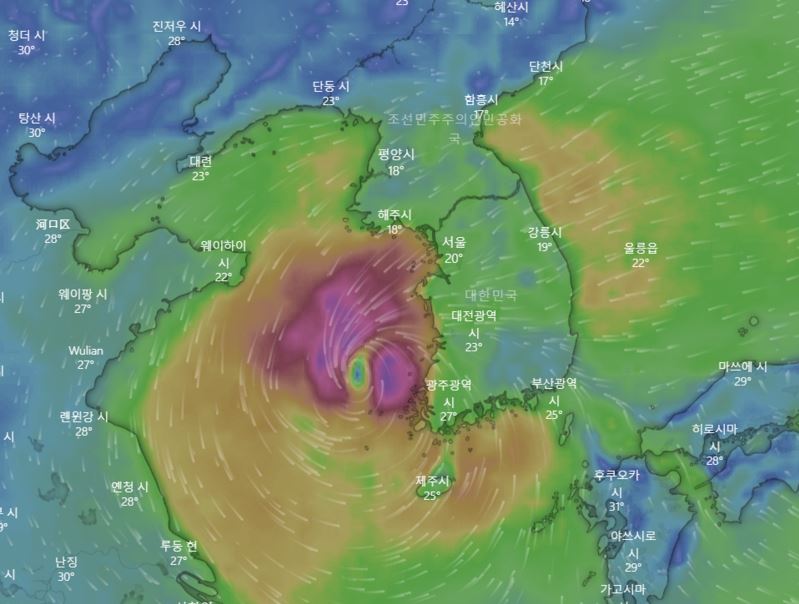 12호태풍무이파예상경로