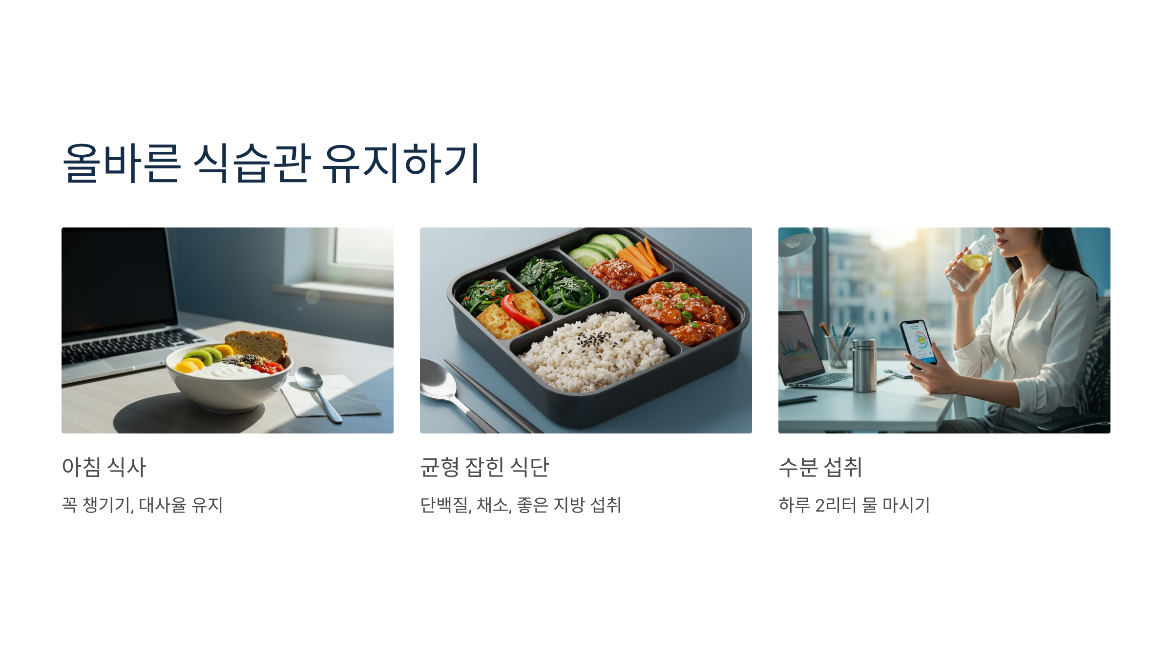 올바른 식습관 유지하기 관련 이미지